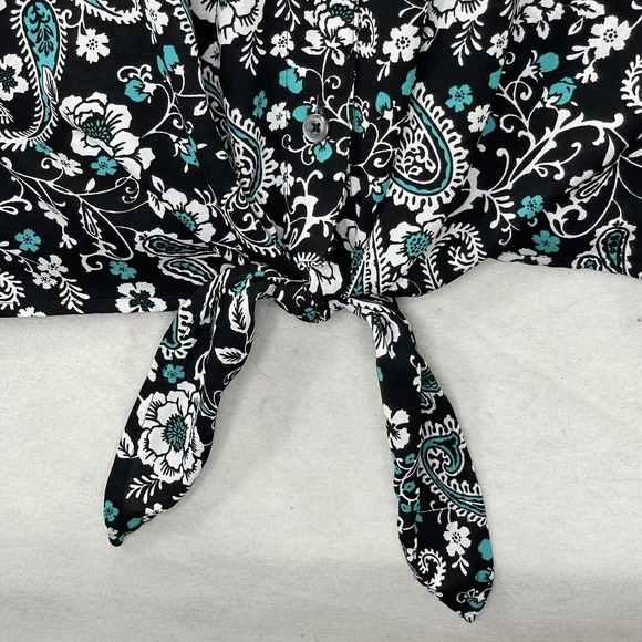 Talbots Womens Plus Size 2X Printed Lightweight‎ Polyester 3/4 Sleeve Blouse Top - Picture 7 of 15